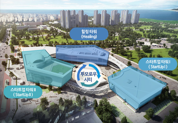 한국형 실리콘밸리가 될 '인천 스타트업 파크' 공간 배치도.<사진=인천경제청>