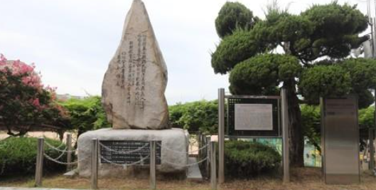 창영초등학교가 인천의 3·1운동 발상지임을 상징하는 기념비. <사진=연합뉴스>